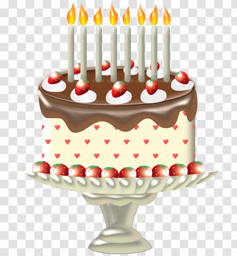 Birthday Cake Torte Cream Pie Chocolate - Food Transparent PNG