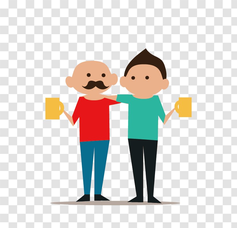Clip Art Vector Graphics Image Humour - Sharing - Drinking Wine Transparent PNG