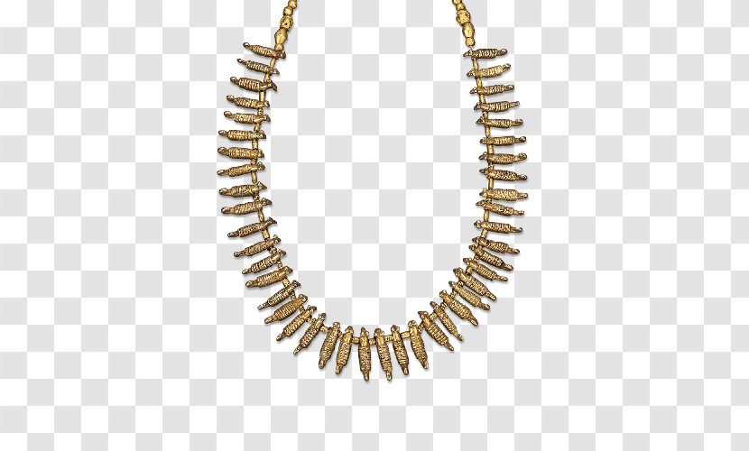 Bone Necklace Jewellery Chain Bead - Gold Transparent PNG