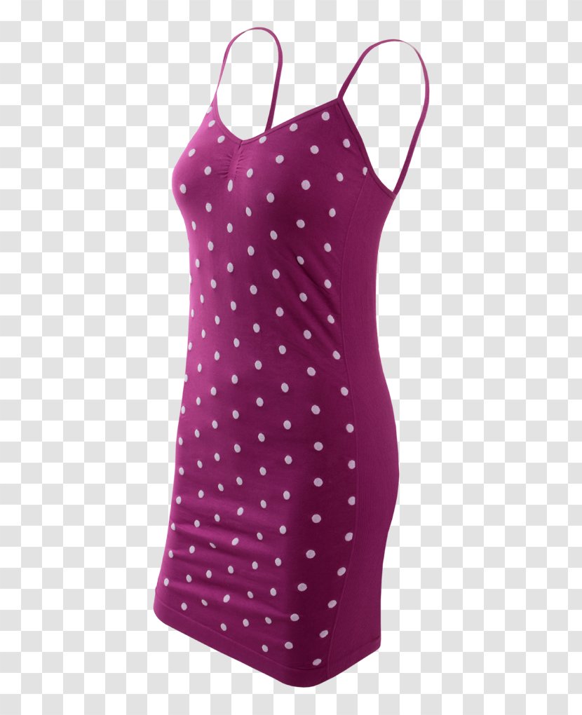 Polka Dot Neck Top Pink M Swimsuit - Tree - Dress Transparent PNG