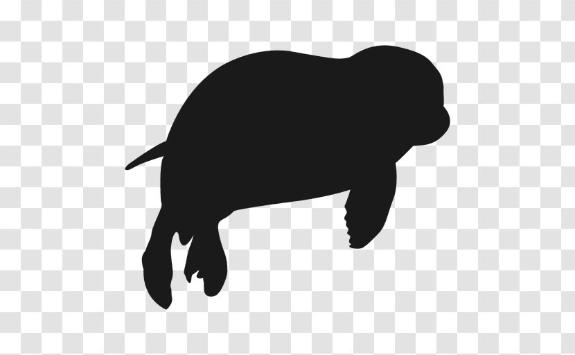 Pinniped Silhouette Harp Seal Clip Art - Mammal - Nature Sea Animals Seals Transparent PNG
