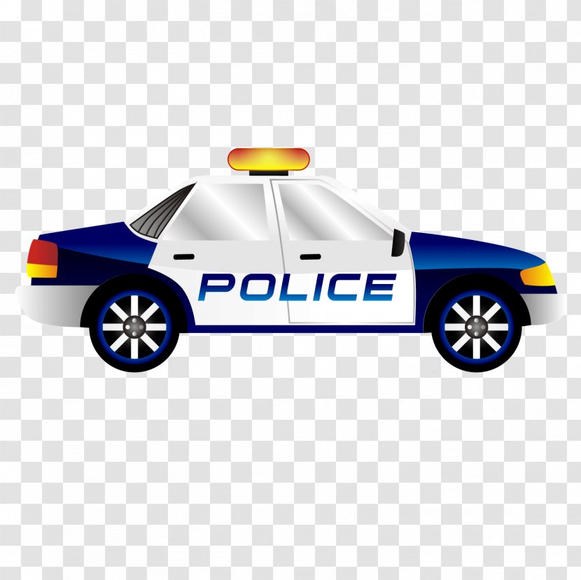 Daddy Pig Police Car Prison - Vector Traffic Blue Transparent PNG