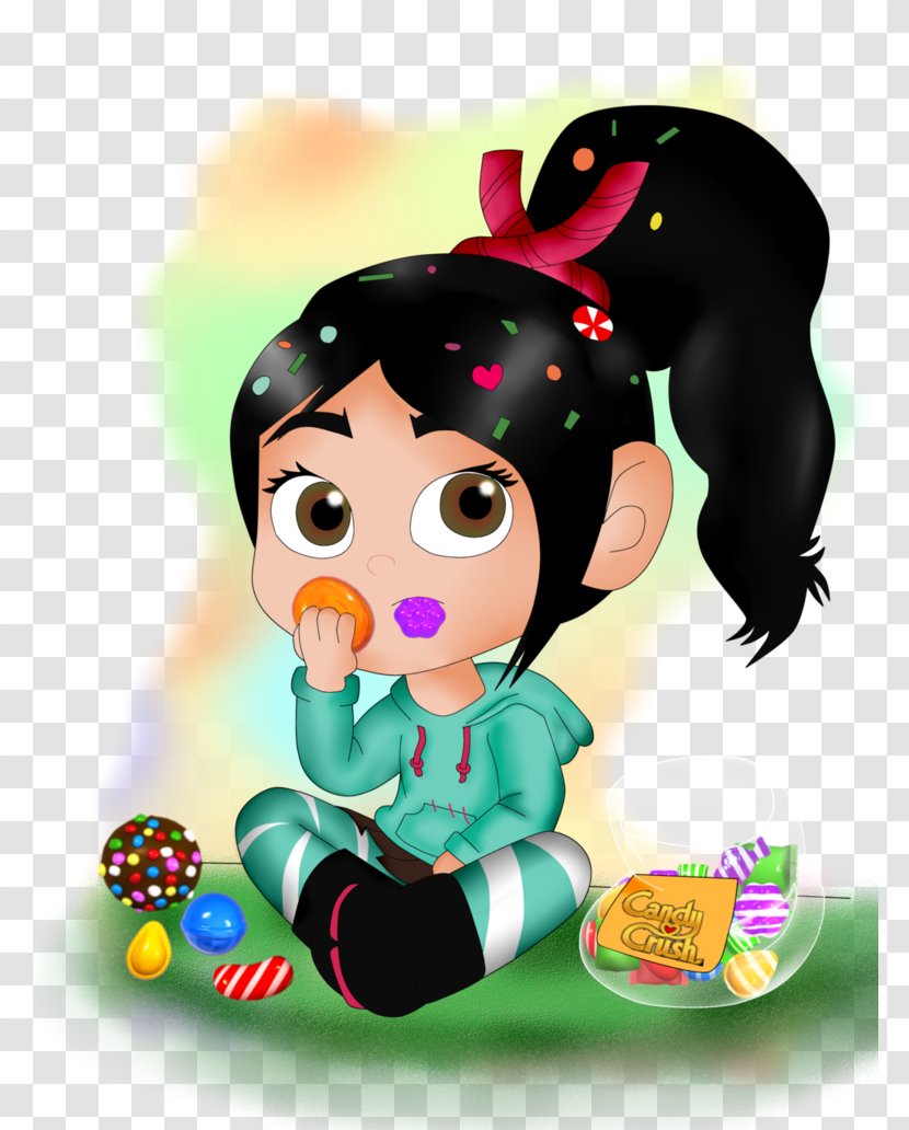 Vanellope Von Schweetz Candy Crush Saga Drawing Soda - Heart - Flower Transparent PNG