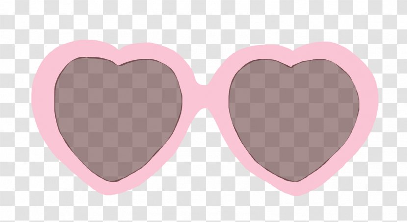 Sunglasses Goggles Pink - Glasses - Sticker Transparent PNG