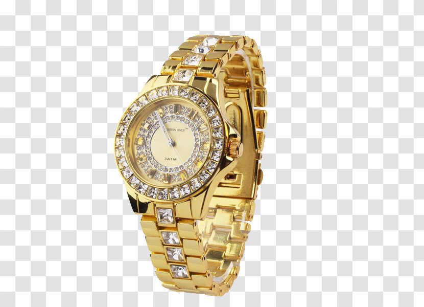 Watch Quartz Clock Gold - Google Images Transparent PNG