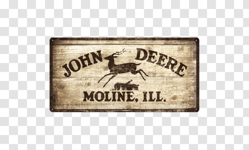 Nostalgic Tin Sign – John Deere Donga Tractor Logo - Text - Good Taste Transparent PNG
