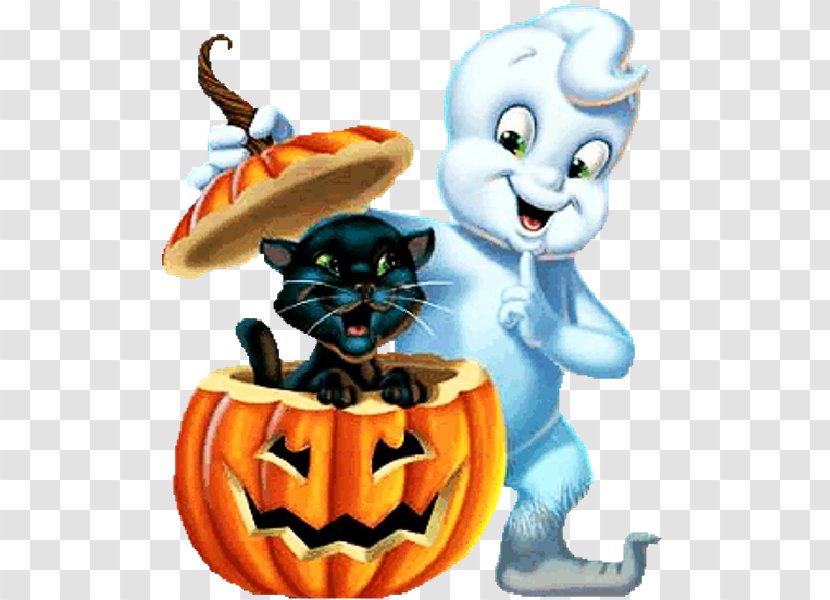 Casper Ghost Halloween Clip Art - Cat Like Mammal - Funny Disney Transparent PNG