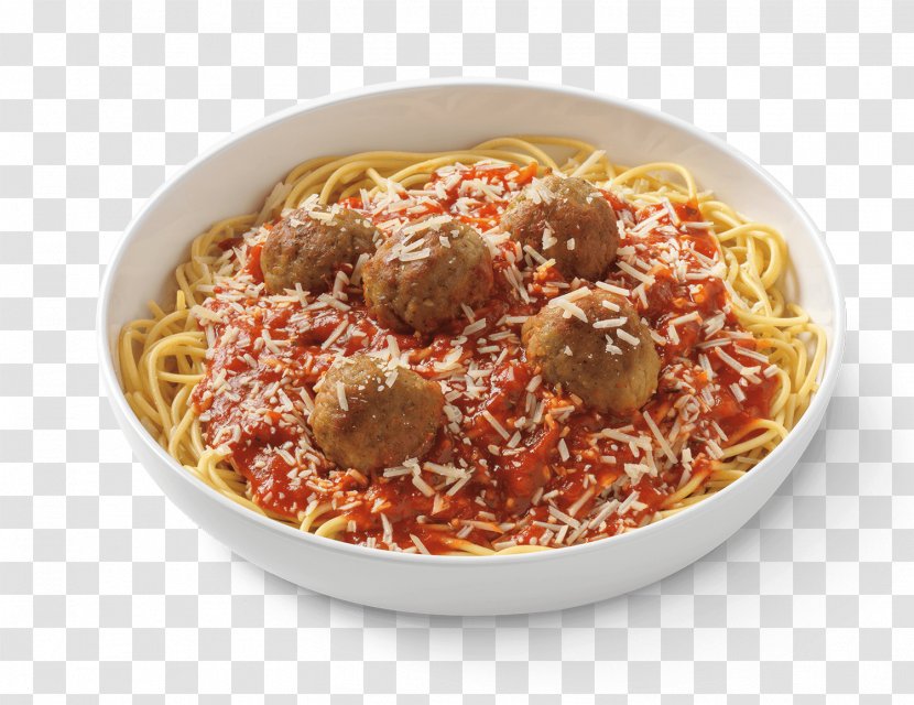 Spaghetti With Meatballs Chinese Noodles Pasta Marinara Sauce And Company - Alla Puttanesca - Recipes Transparent PNG