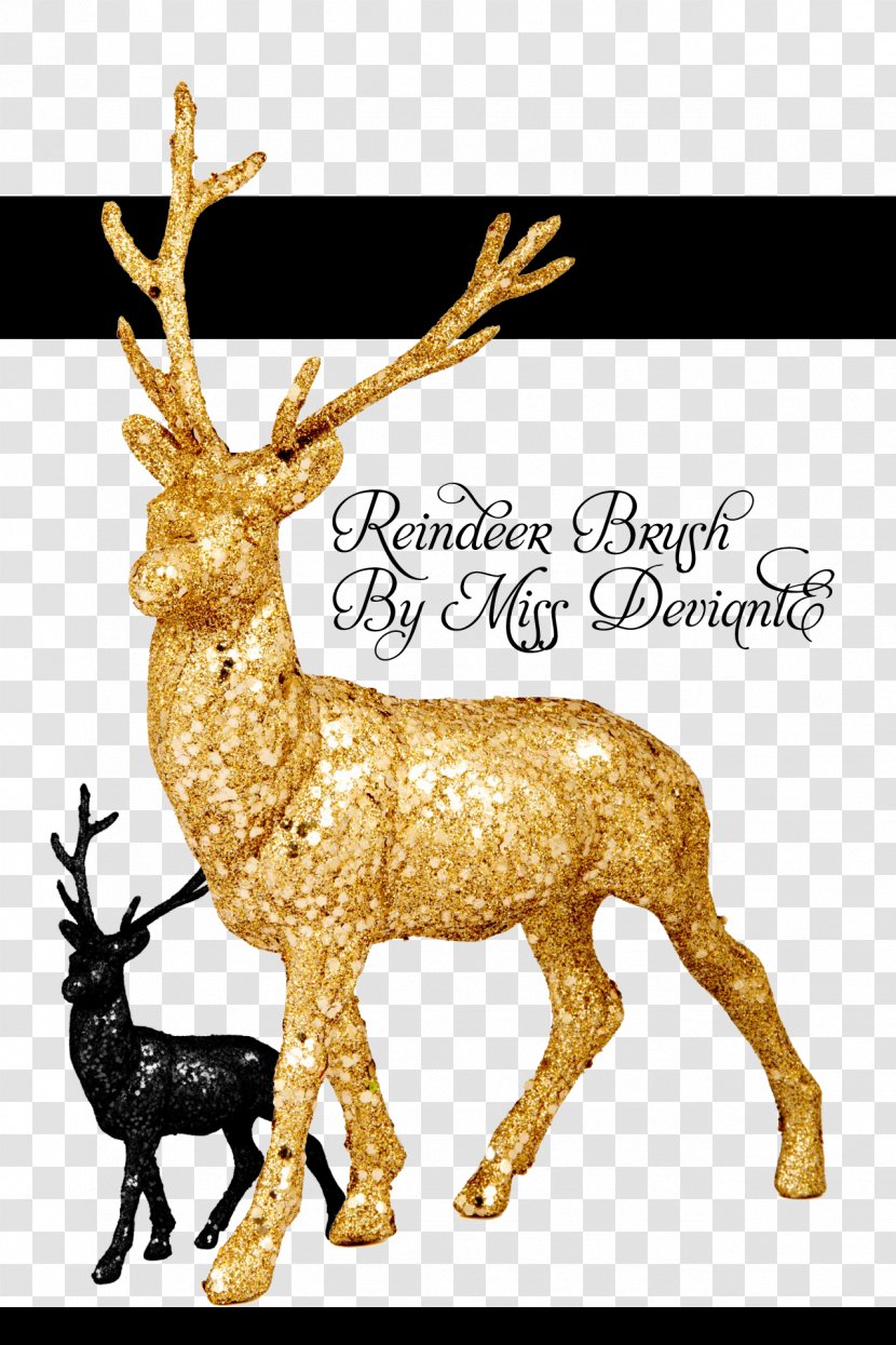 Reindeer Santa Claus Christmas Ornament - Vertebrate - Animal Brush Transparent PNG