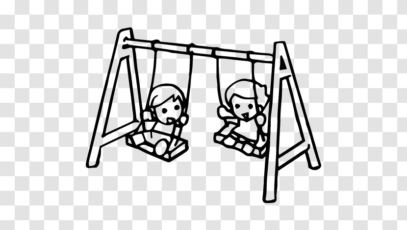 Swing Drawing Child Coloring Book Playground Transparent PNG