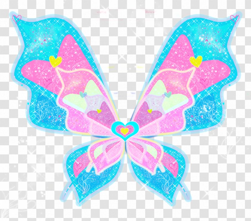 Symmetry Turquoise - Butterfly - PINK WINGS Transparent PNG