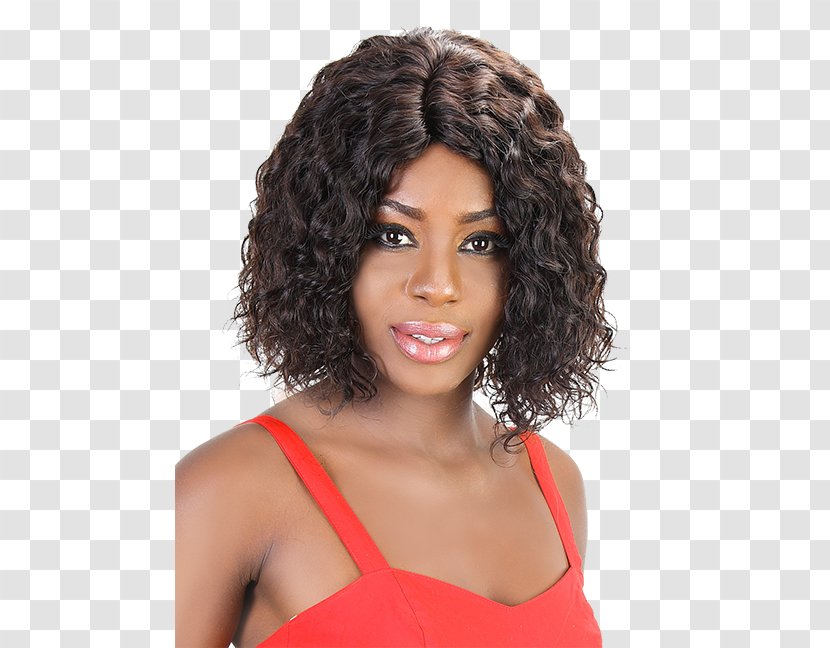 Black Hair Wig Coloring Jheri Curl - Hairstyle - Elegant Transparent PNG