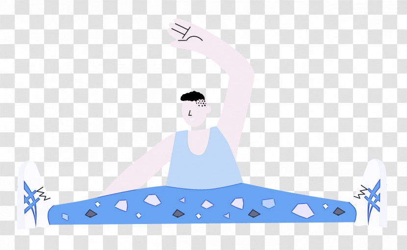 Sitting Floor Stretching Sports Transparent PNG