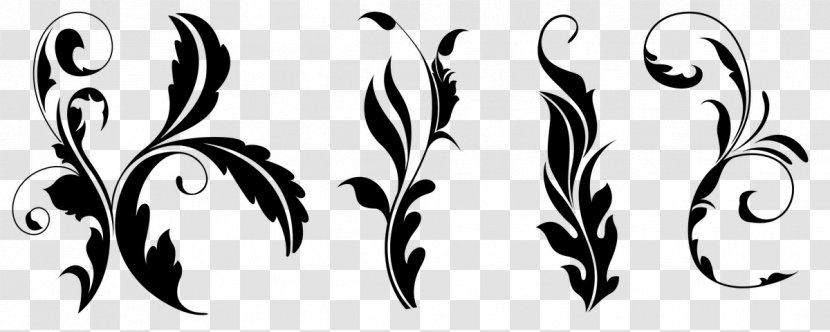 Leaf Silhouette - Stencil - Feather Plant Transparent PNG