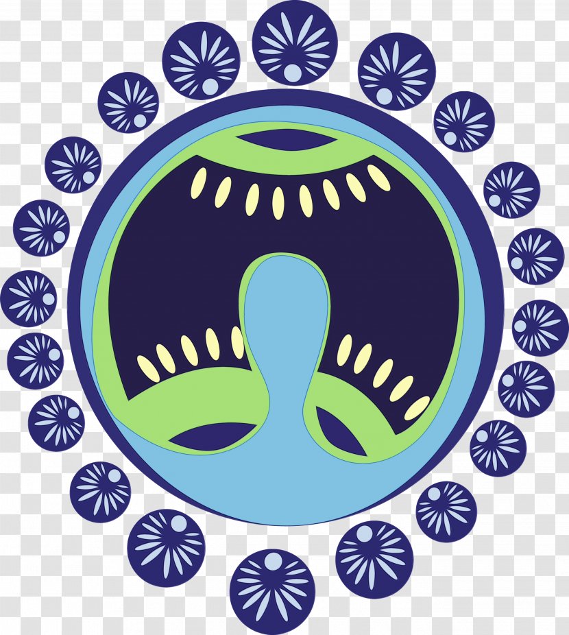 Blue Clip Art Circle Symbol Pattern - Wet Ink - Logo Transparent PNG