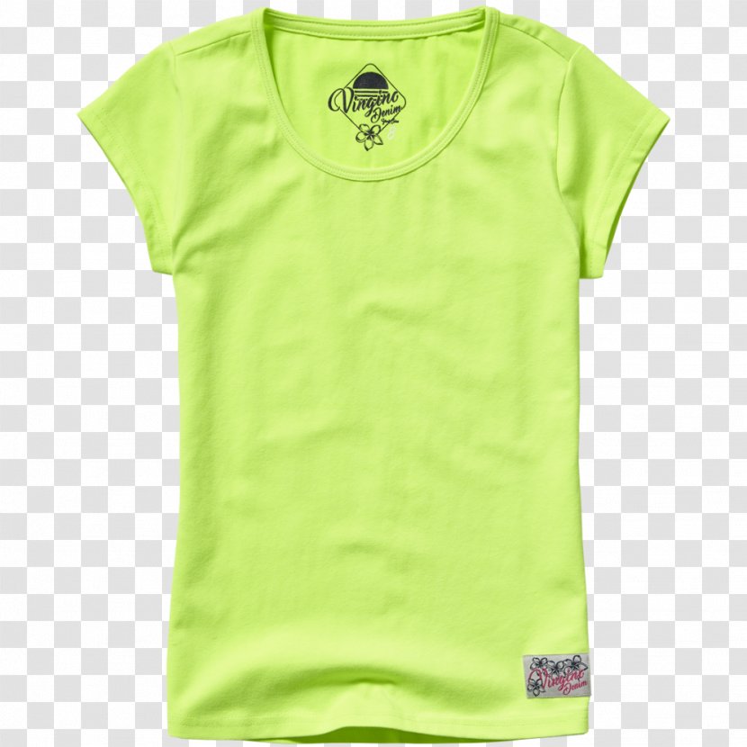 T-shirt Sleeve Green Neck - Silhouette Transparent PNG