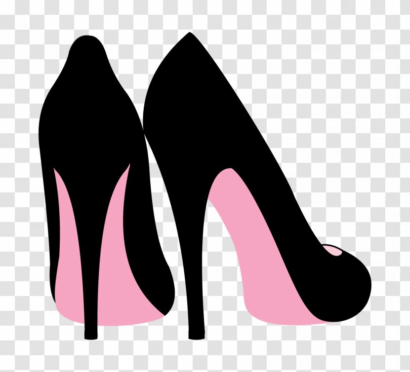 T-shirt High-heeled Footwear Silhouette Shoe Clip Art - Flower - Bachelorette Transparent PNG