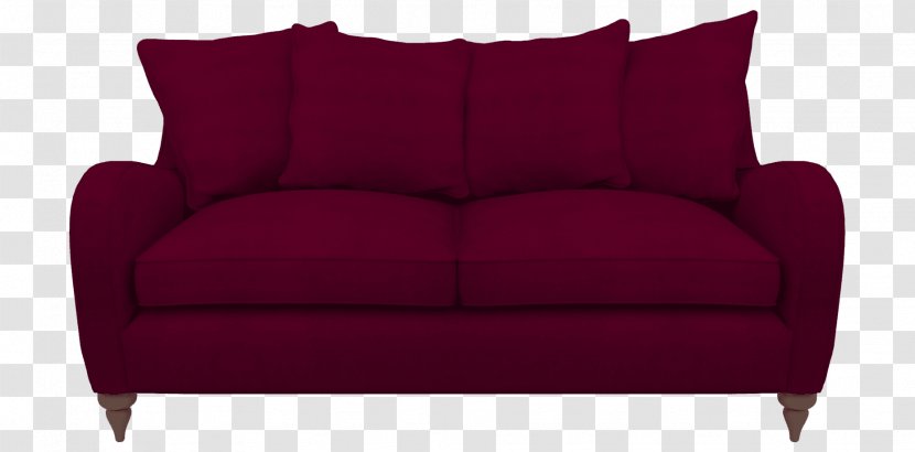 Loveseat Sofa Bed Couch Comfort - Maroon Transparent PNG