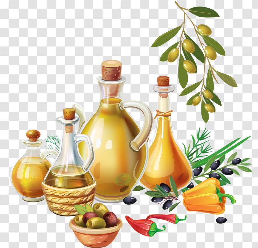 Olive Oil Harvest Landscape - Vegetable - Cartoon Bottle Transparent PNG