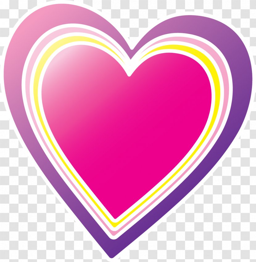Heart Clip Art Valentine's Day Line Pink M - Cartoon - Pattern Transparent PNG