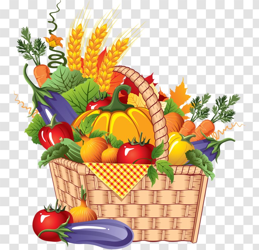 Harvest Festival Autumn Clip Art - Vegetarian Food Transparent PNG