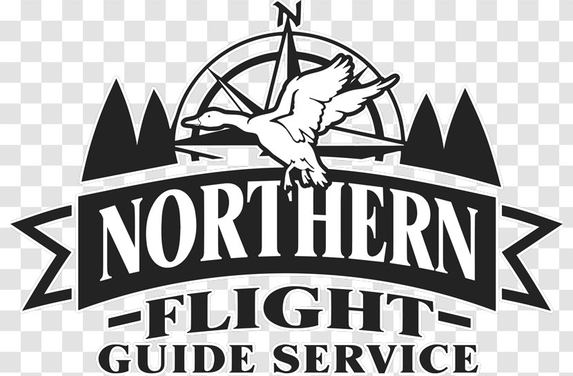 NORTHERN FLIGHT GUIDE SERVICE Duck Logo Waterfowl Hunting - Business Transparent PNG