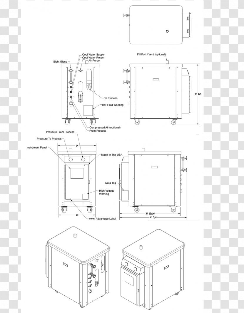 Drawing Floor Plan Expansion Tank Temperature Control - Unit Transparent PNG