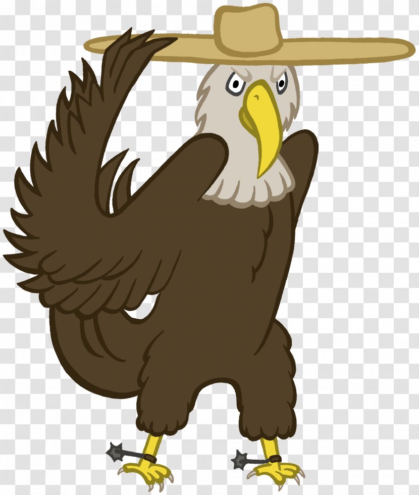 Bald Eagle Sheriff Character Hacienda Coloring Book - Work Of Art Transparent PNG