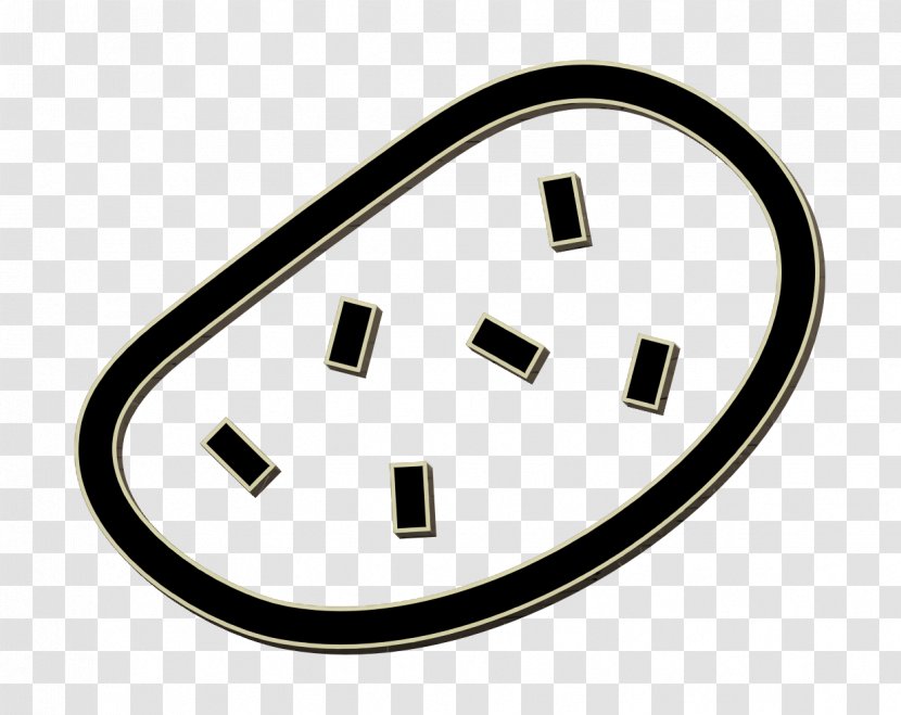 Potato Icon Spud Tater - Cable - Oval Symbol Transparent PNG
