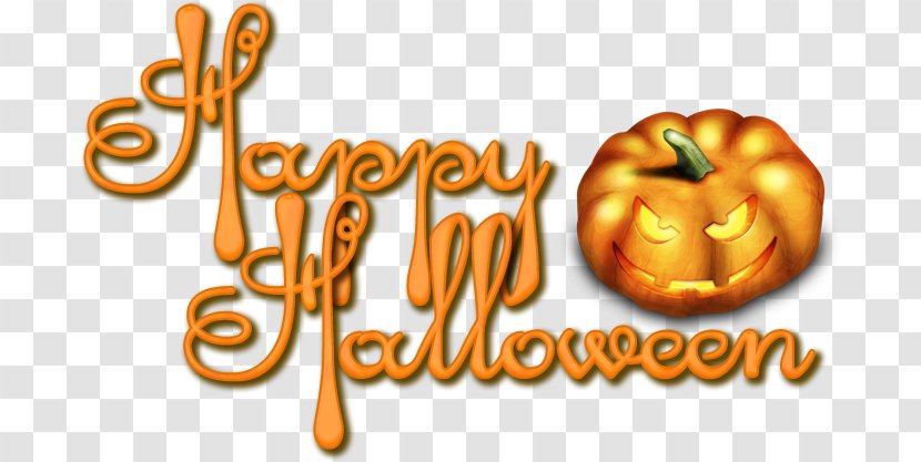 Halloween October 31 Logo Text Clip Art - Pumpkin Transparent PNG