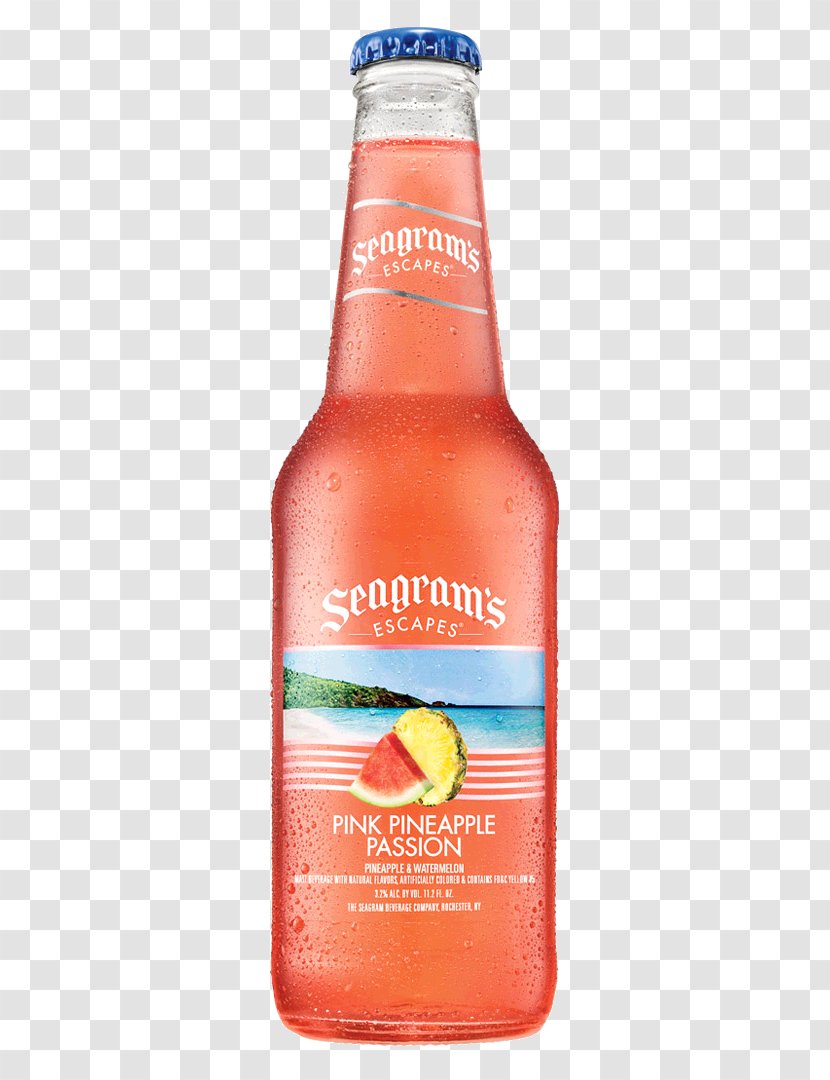 Seagram Orange Drink Distilled Beverage Wine Cooler - Pink Pineapple Transparent PNG