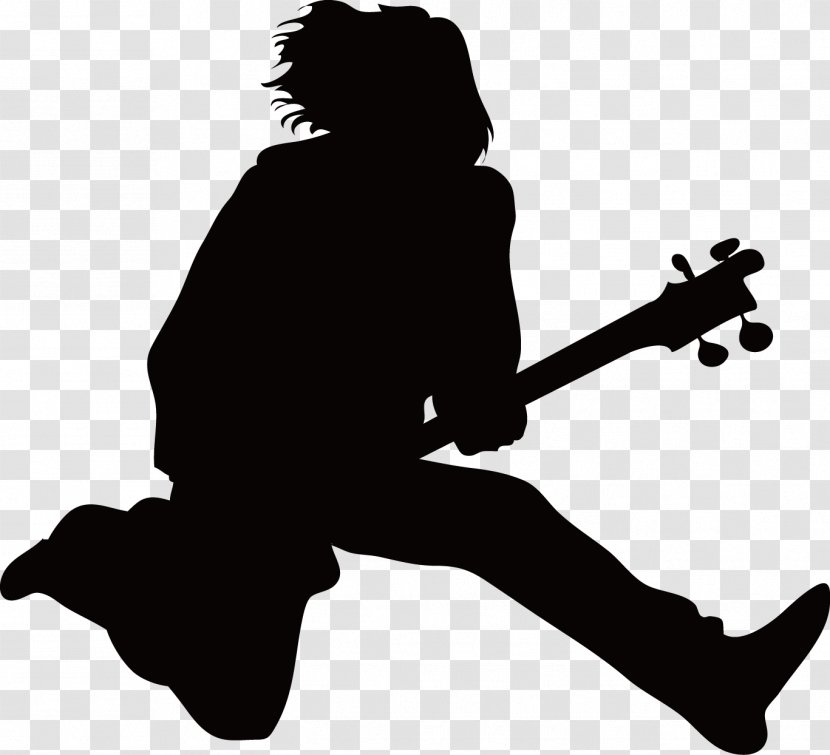Musician Silhouette - Play Guitar Transparent PNG