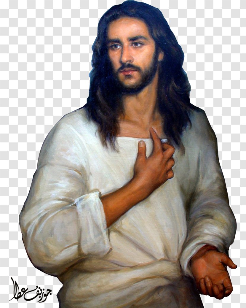Jesus Religious Art Painting Drawing - Work Of - Christ Transparent PNG
