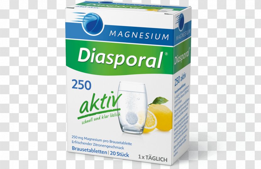 Effervescent Tablet Diasporal Magnesium Direkt 300 Citric Acid Citrate - 250 Vesey Street Transparent PNG