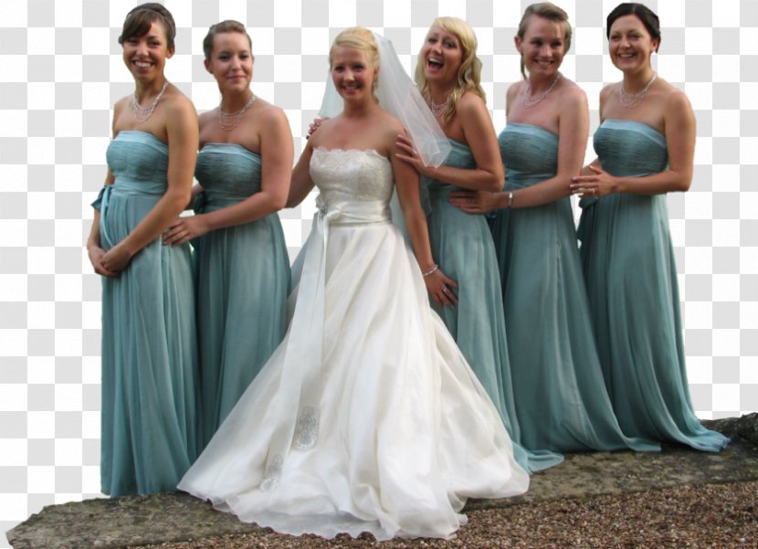 Wedding Dress Bridesmaid - Silhouette - Bride Transparent PNG