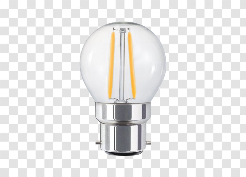 Incandescent Light Bulb Bayonet Mount LED Lamp Philips Transparent PNG