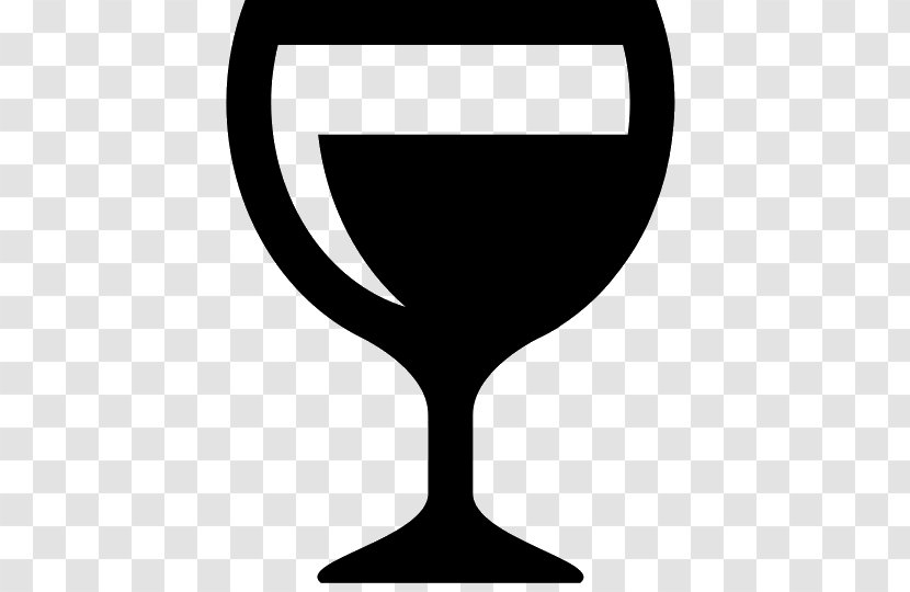 Wine Glass Champagne Alcoholic Drink - Silhouette Transparent PNG