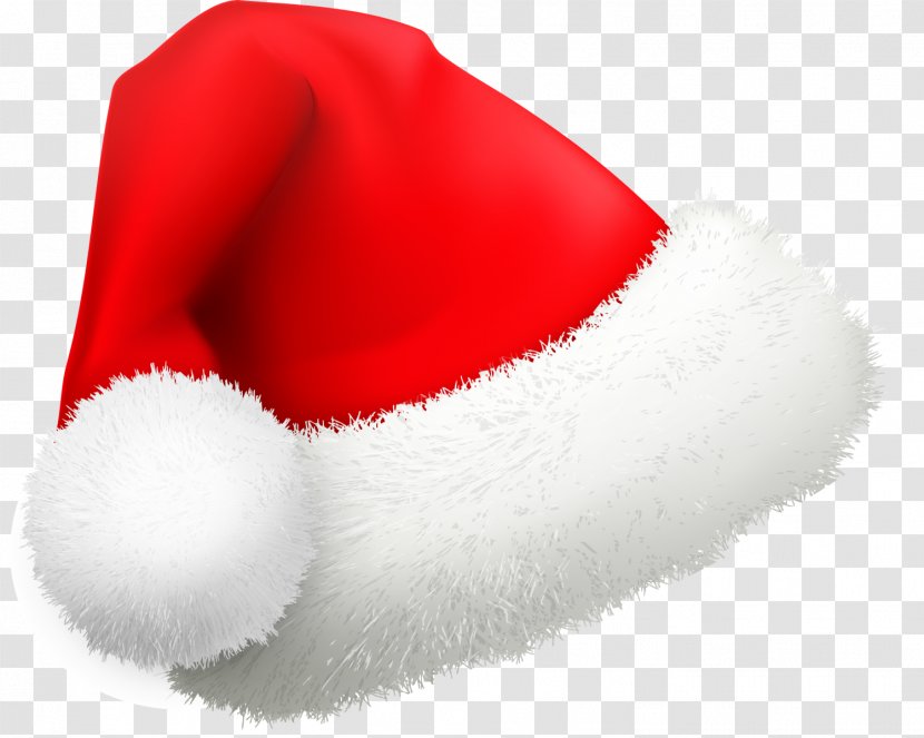 Santa Claus Christmas Hat Cartoon - Shoe - Red Transparent PNG