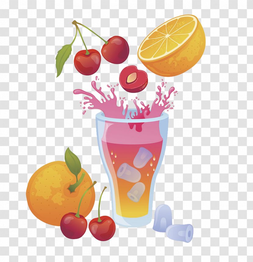 Orange Juice Cocktail Grapefruit Strawberry - Apple - Cherry Transparent PNG