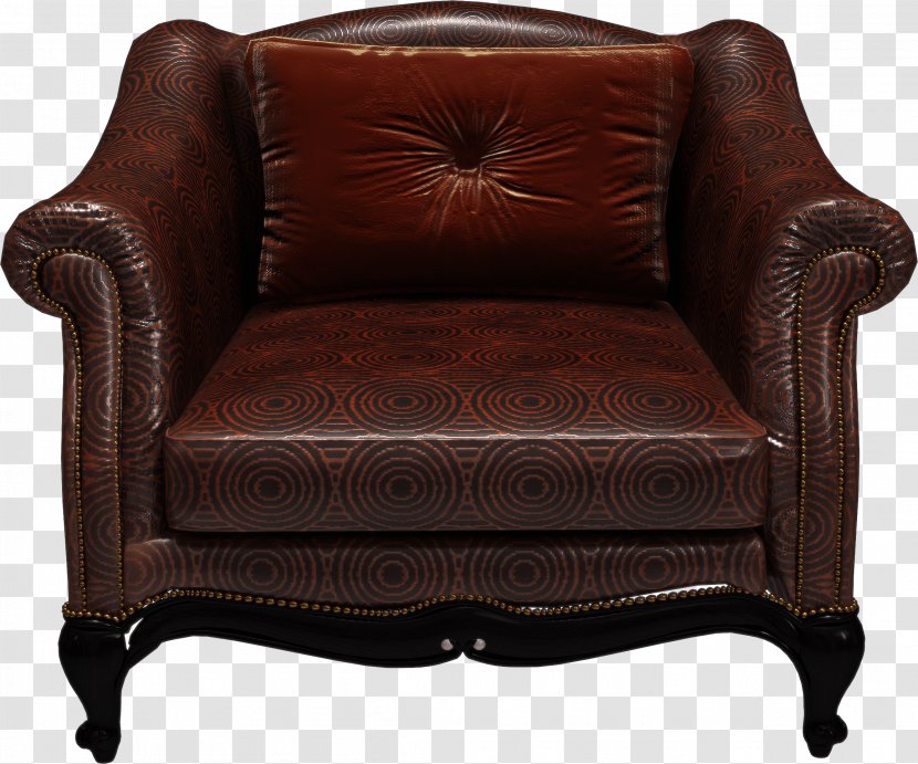 Chair Furniture Icon - Club - Brown Armchair Image Transparent PNG