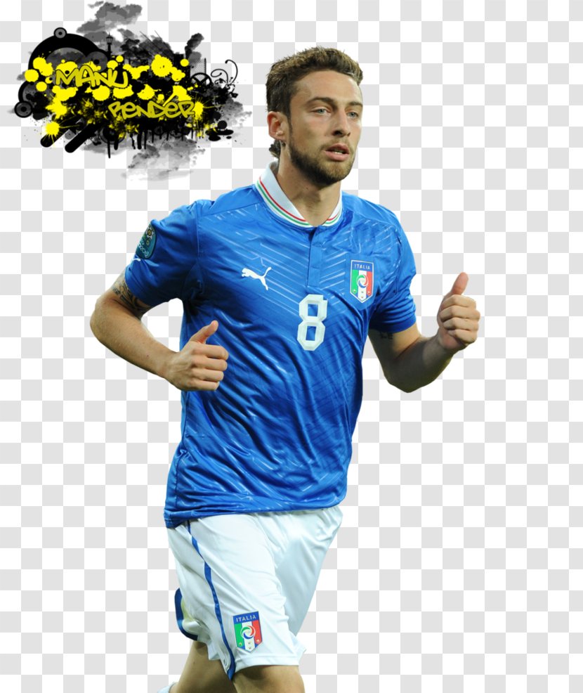 Claudio Marchisio Artist Jersey Mixed Media - Soccer Player - Manu Transparent PNG