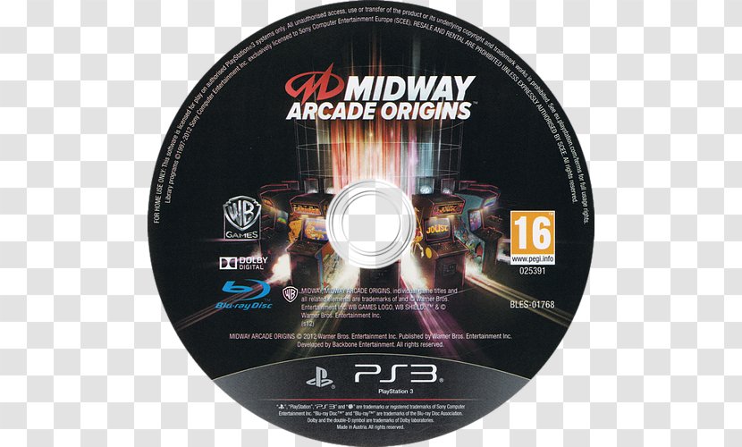 Midway Arcade Origins Xbox 360 Backbone Entertainment PlayStation 3 PAL Region - Data Storage Device Transparent PNG