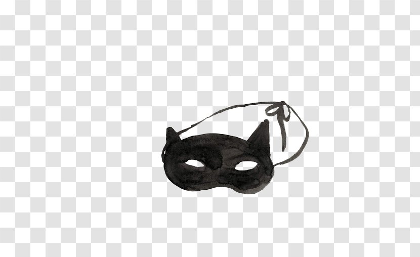 Mask Adobe Illustrator - Sunglasses - Black Cat Transparent PNG