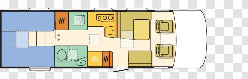 Campervans Adria Mobil Caravan Travel Floor Plan - Camper Transparent PNG