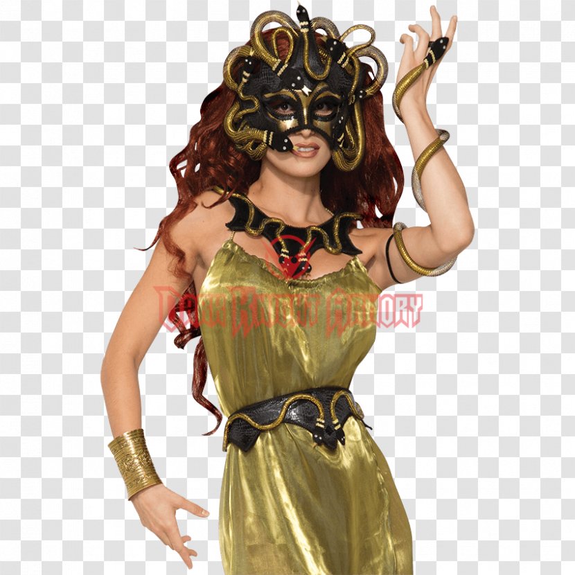 Medusa Mask Blindfold Costume Clothing - Halloween Transparent PNG