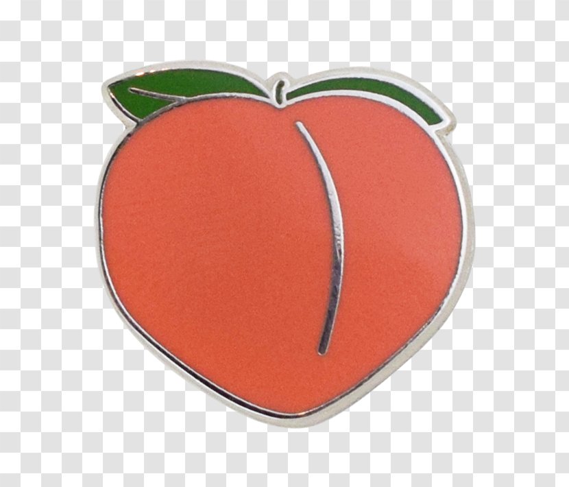 Emoji IPhone Peach Pin Fruit - Red Transparent PNG
