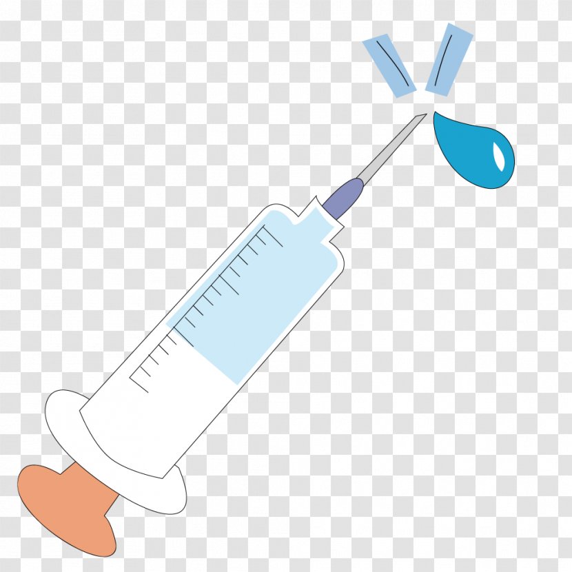 Syringe Injection Cartoon - Hand - Vector Hospital Transparent PNG
