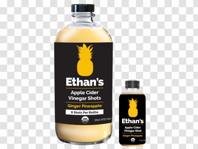 Apple Cider Vinegar Organic Food Drink - Shooter Transparent PNG