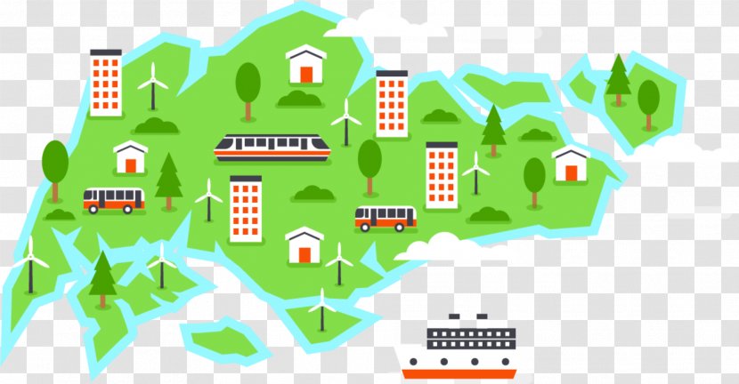 Tree Map Urban Design Area - Grass - Green Transparent PNG