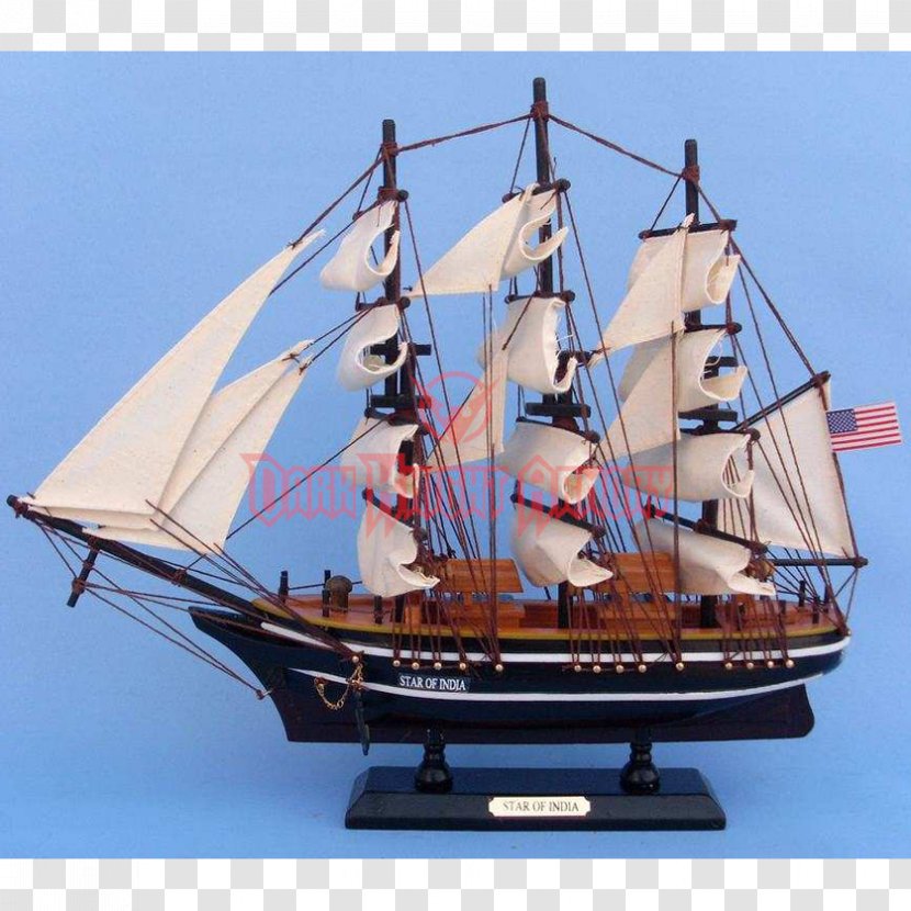 Star Of India Wooden Ship Model Clipper - Caravel Transparent PNG